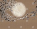 Fototapeta księżyc i kwiaty London Art Geta KMN15 B Tale Books: Kimono