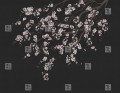Fototapeta kwiaty kwitnącej wiśni London Art Haori KMN05 C Tale Books: Kimono