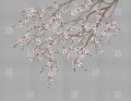 Fototapeta kwiaty kwitnącej wiśni London Art Haori KMN05 D Tale Books: Kimono