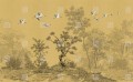 Fototapeta krajobraz drzew i żurawi London Art Obi KMN13 A Tale Books: Kimono