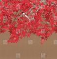 Fototapeta czerwony klon japoński London Art Tsukesage knm20 B Tale Books: Kimono
