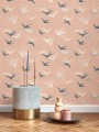 Tapeta jaskółki Casadeco TWNT 88634101 Swallow Twenties