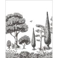 Mural botaniczny Caselio MLGT 104130923 Menton Moonlight II