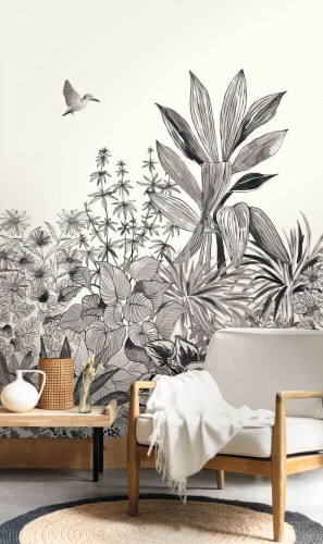 Mural tropikalny Caselio MLGT 104140934 Colibri Moonlight II