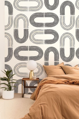 Mural geometryczny Caselio MLGT 104180978 Twister Moonlight II