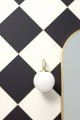 Tapeta romby biało-czarne Caselio MLGT 104250964 Checkmate Moonlight II