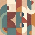 Tapeta geometryczna abstrakcja Casamance 75990610 Vassily Mouvements