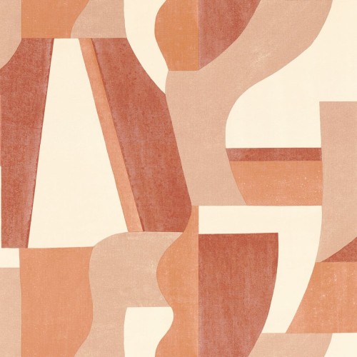 Tapeta geometryczna retro Casamance 76001936 Gino Mouvements