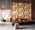 Tapeta geometryczna retro Casamance 76001936 Gino Mouvements