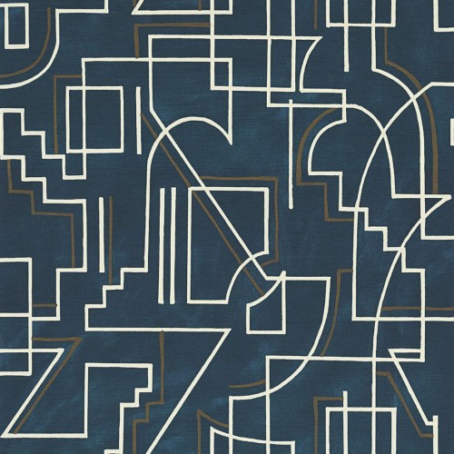 Tapeta linie geometryczna Casamance 76021732 Alexander Mouvements