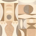 Tapeta abstrakcyjna geometryczna Casamance 76032344 Auguste Mouvements