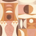 Tapeta abstrakcyjna geometryczna Casamance 76032548 Auguste Mouvements