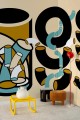 Fototapeta w stylu retro Wall&Deco WDLT2301 Liquorice & toffee Contemporary 2023