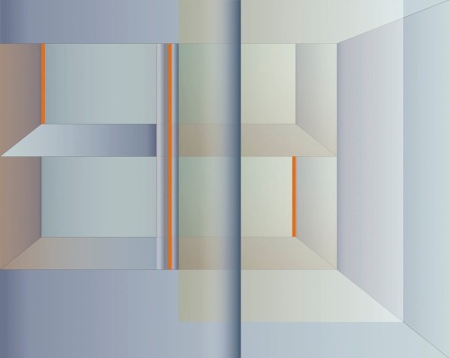 Fototapeta geometryczna 3D Wall&Deco WDWR2302 The waiting room Contemporary 2023