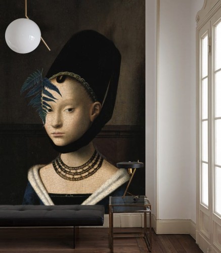 Mural portret kobiety Lady fern 8711 Wallcolors