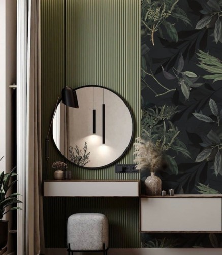 Mural botaniczny Olive Branch Green 4369 Wallcolors