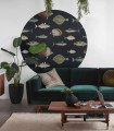 Mural okrągły ryby Dots Under the Sea 8695 Wallcolors