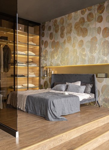 Fototapeta złote liście TapLab 530_003 GOLD LEAVES Collection 23