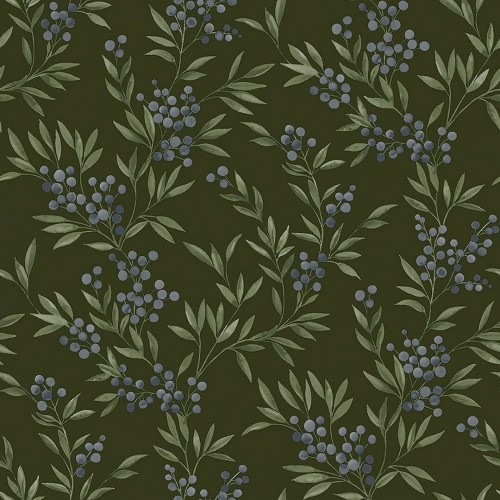 Tapeta liście i jagody tarniny Boras Tapeter Forest Berries 4715 Woodland