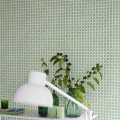 Tapeta geometryczna Designers Guild PDG1150/01 Jaal Porcelaine De Chine