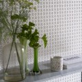 Tapeta geometryczna Designers Guild PDG1150/08 Jaal Porcelaine De Chine