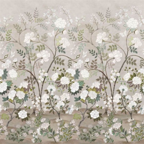 Mural w stylu chinoiserie Designers Guild PDG1152/02 Fleur Orientale Porcelaine De Chine