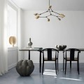 Nowoczesna lampa wisząca złota 110049 Drop Chandelier Brass Lighting 101 Copenhagen