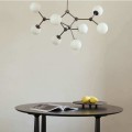 Nowoczesna lampa wisząca szklane kule 193004 Drop Chandelier Bulp Mini Grey Lighting 101 Copenhagen