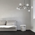 Nowoczesna lampa wisząca szklane kule 193004 Drop Chandelier Bulp Mini Grey Lighting 101 Copenhagen