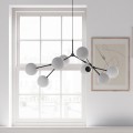 Nowoczesna lampa wisząca szklane kule 193004 Drop Chandelier Bulp Mini Grey Lighting 101 Copenhagen