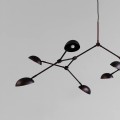 Nowoczesna lampa wisząca czarna 204001 Drop Chandelier Burned Black Lighting 101 Copenhagen