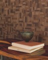 Tapeta jak drewniana mozaika Elitis VP938 01 Ramille Bois Sculpte
