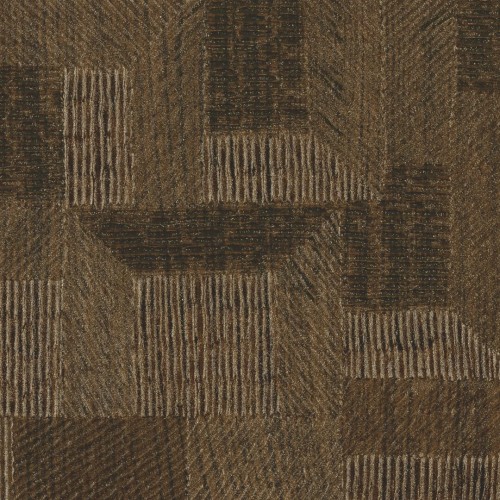 Tapeta jak drewniana mozaika Elitis VP938 72 Ramille Bois Sculpte