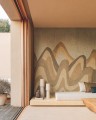 Mural jak góry Elitis VP941 01 Pignada Bois Sculpte