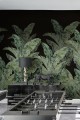 Fototapeta tropikalne liście Rebel Walls R19525 Jungle Pearl Black Lars Wallin
