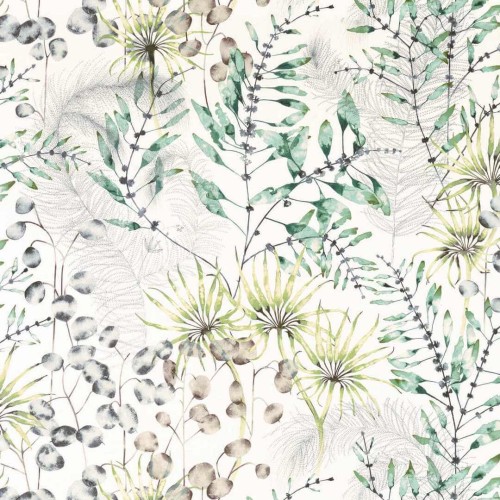 Tkanina z roślinnym wzorem Harlequin 120594 Postelia Colour 4