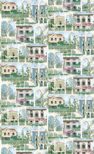 Tapeta wille i roślinność Osborne & Little W7813-02 Villa Como Rhapsody