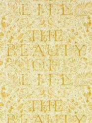 Tapeta botaniczna z napisami Morris & Co. 217191 The Beauty Of Life Emery Walker's House