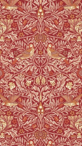 Tapeta roślinna z ptakami Morris & Co. 217195 Bird Emery Walker's House