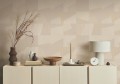 Tapeta geometryczna Jwall 50525 Patchwork Tahiti Straw - szer. 100 cm