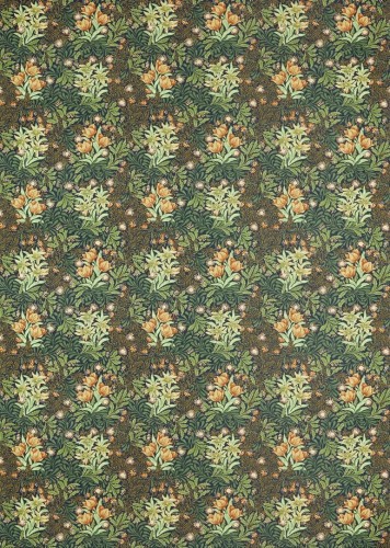Tkanina ze wzorem łąki Morris & Co. 227029 Bower Emery Walker's England