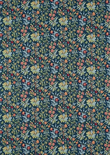Tkanina ze wzorem kwiatów polnych Morris & Co. 237313 Flowers By May Emery Walker's England