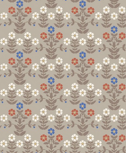 Tapeta kwiaty retro Boras Tapeter Sippor 4813 New Heritage