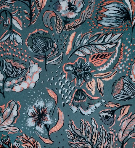 Tapeta roślinna welur Hohenberger 81332 Felice Pepper