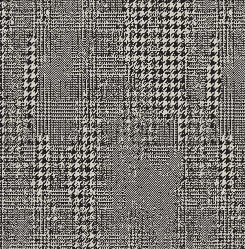 Tapeta tekstylna krata, pepitka i jodełka Tiffany KT9828-7505 Vogue Chance