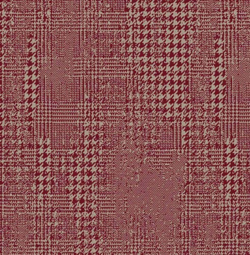 Tapeta tekstylna krata, pepitka i jodełka Tiffany KT9828-7612 Vogue Chance