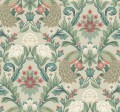 Tapeta pawie i kwiaty York Wallcoverings AC9104 Plume Dynasty Art & Crafts