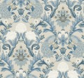 Tapeta pawie i kwiaty York Wallcoverings AC9105 Plume Dynasty Art & Crafts