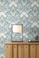 Tapeta pawie i kwiaty York Wallcoverings AC9105 Plume Dynasty Art & Crafts