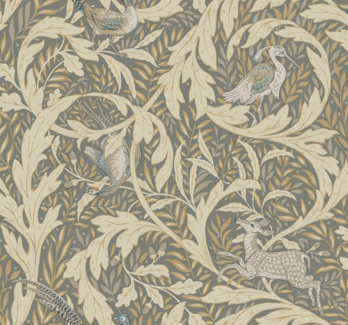 Tapeta leśne zwierzęta i roślinność York Wallcoverings AC9123 Woodland Trapestry Art & Crafts